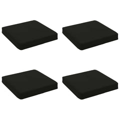 vidaXL 4-Piece Seat Cushions VUGHT 4 pcs 100% Polyester Black 2