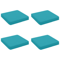 vidaXL 4-Piece Seat Cushions VUGHT 4 pcs 100% Polyester Turquoise 2