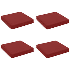 vidaXL 4-Piece Seat Cushions VUGHT 4 pcs 100% Polyester Wine Red 2
