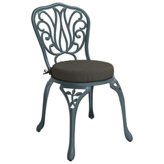 Seat Cushions SOEST 4 pcs 100% Polyester Ø 40 x 7 cm Melange Anthracite