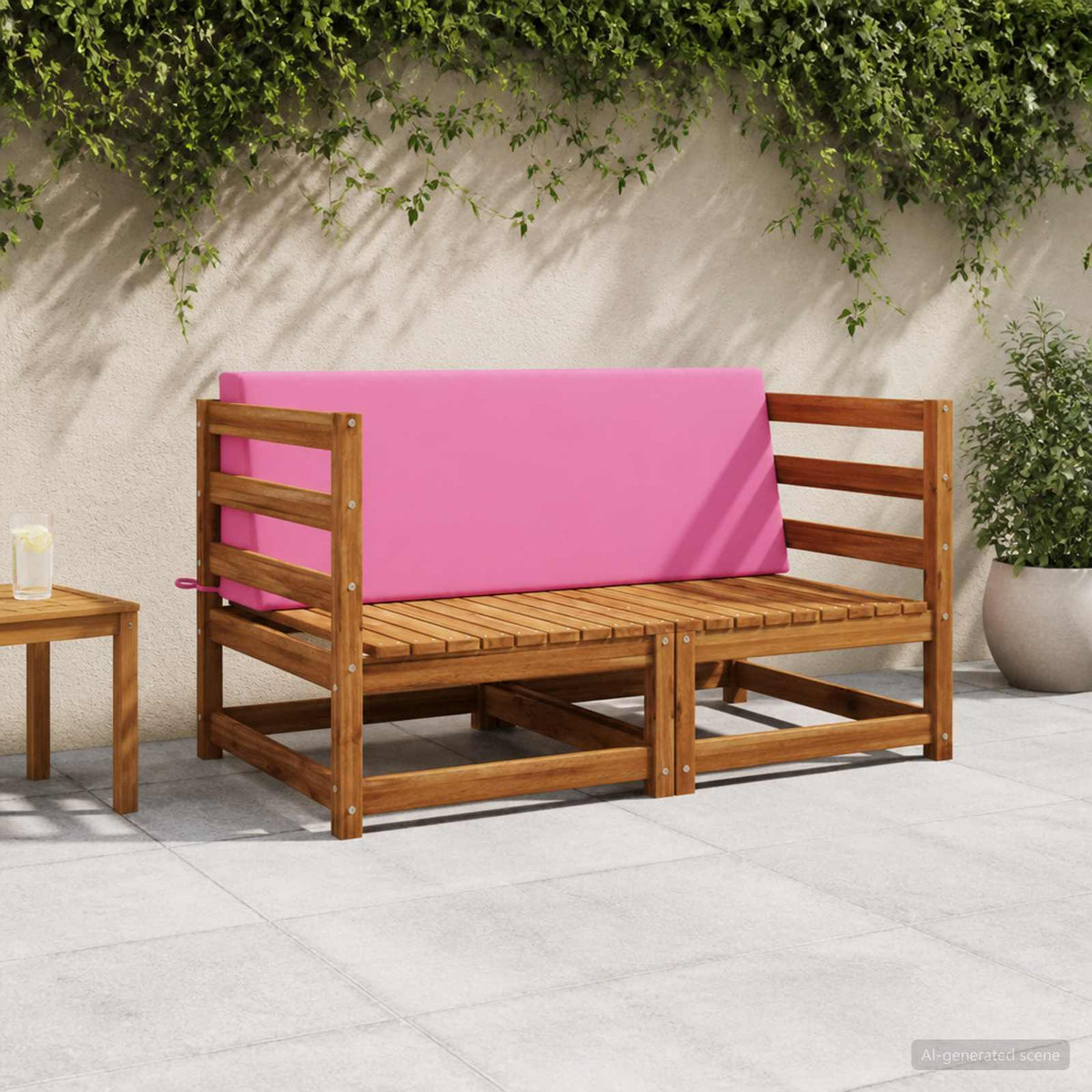 vidaXL Back Cushion SOEST 100% Polyester Pink 120 x 20 x 40 cm 1