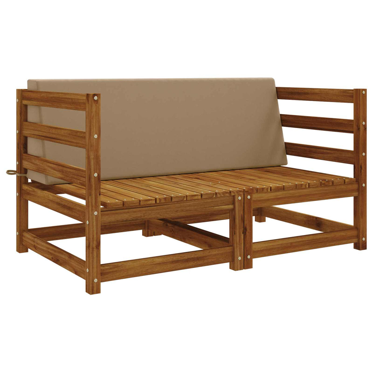 vidaXL Back Cushion SOEST 100% Polyester Taupe 120 x 20 x 40 cm 3