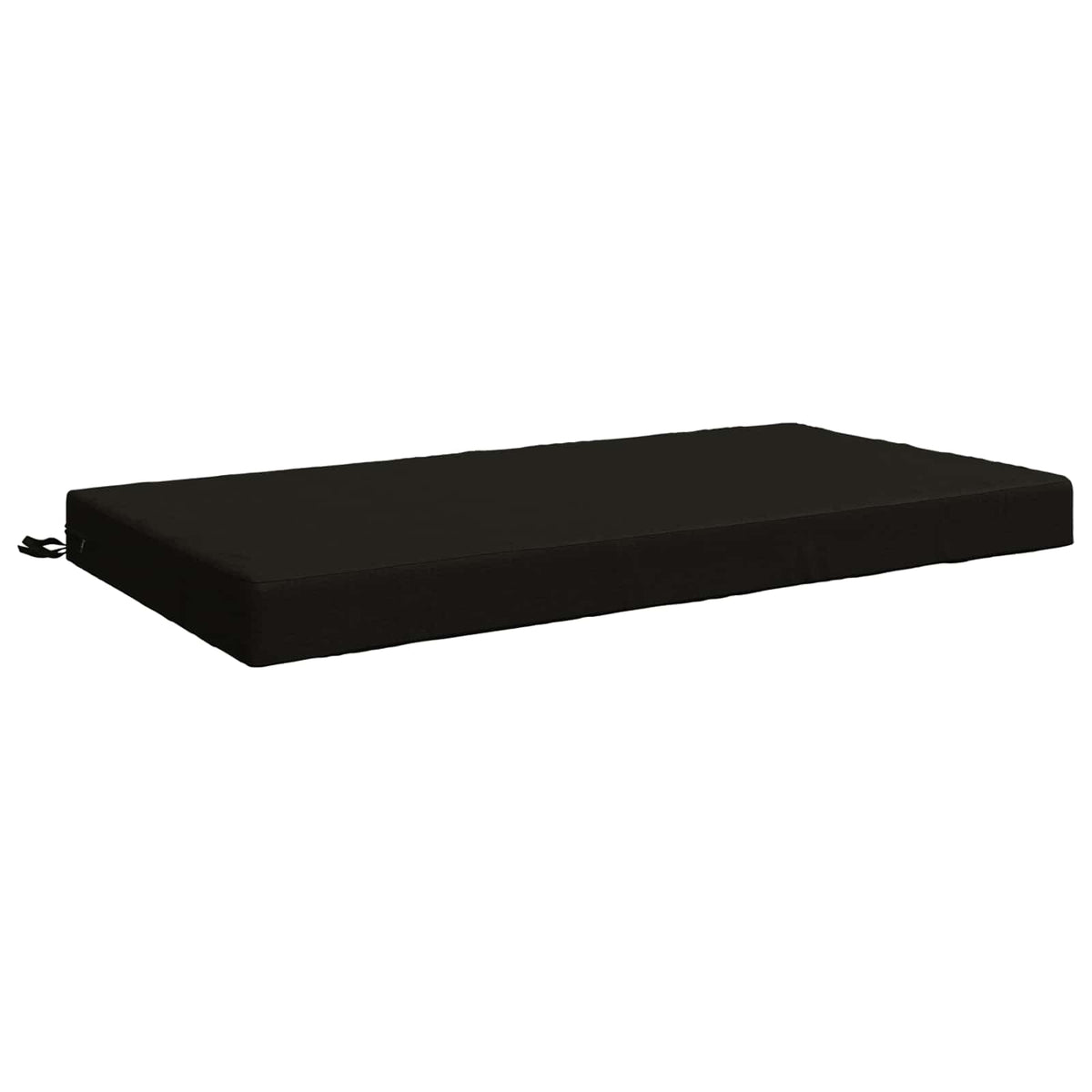 vidaXL Seat Cushion SOEST 100% Polyester Black 120 x 60 x 10 cm 2