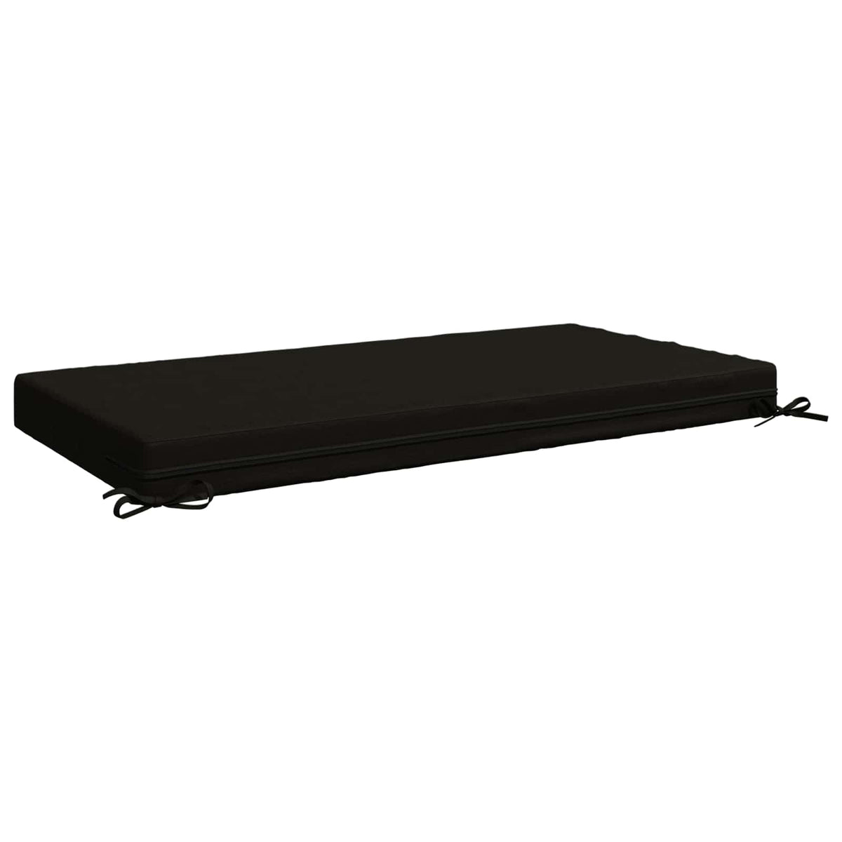 vidaXL Seat Cushion SOEST 100% Polyester Black 120 x 60 x 10 cm 5