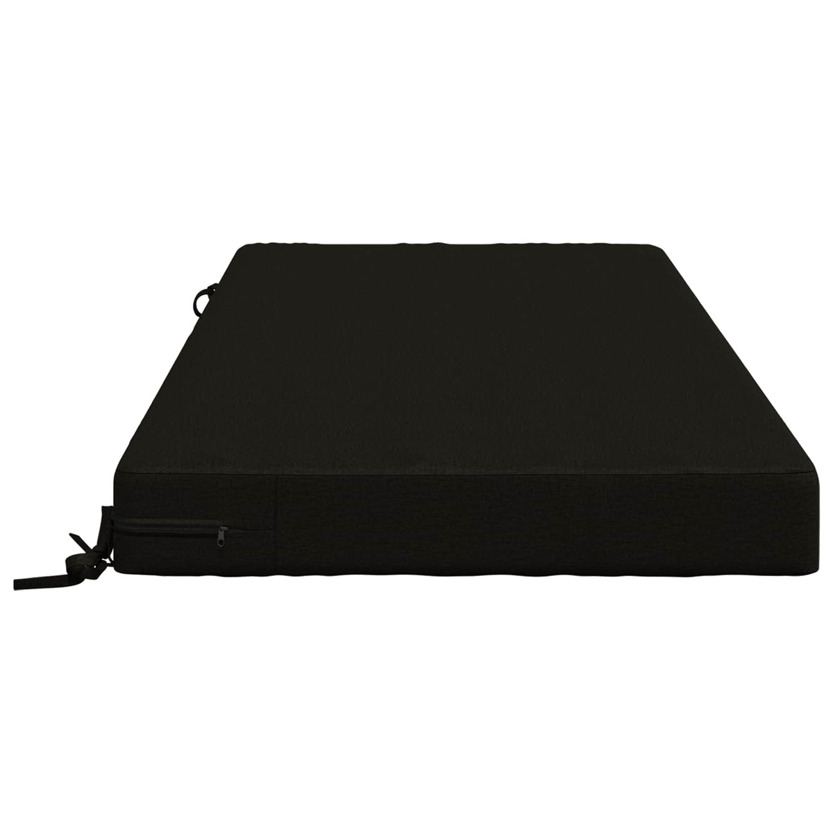 vidaXL Seat Cushion SOEST 100% Polyester Black 120 x 60 x 10 cm 4
