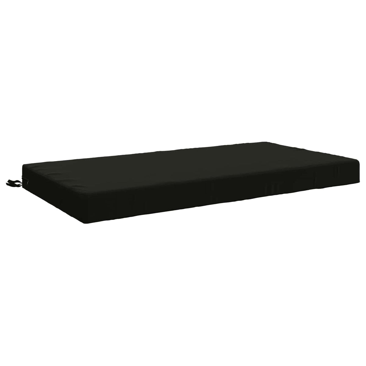 vidaXL Seat Cushion SOEST 100% Polyester Black 120 x 60 x 10 cm 2
