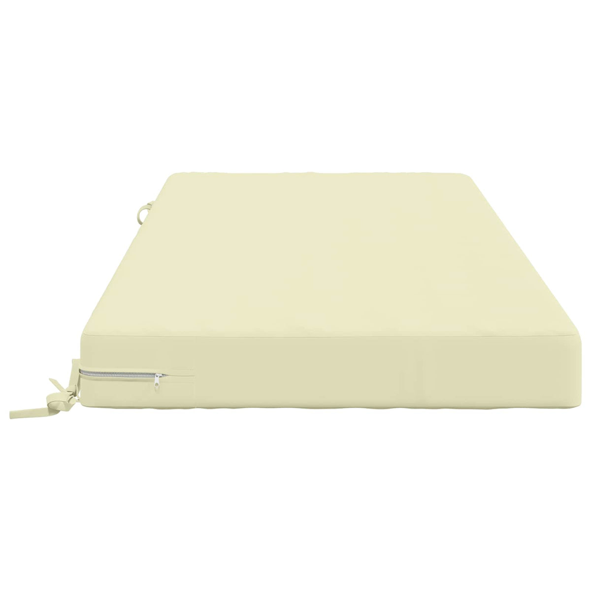 vidaXL Seat Cushion SOEST 100% Polyester Cream 120 x 60 x 10 cm 4