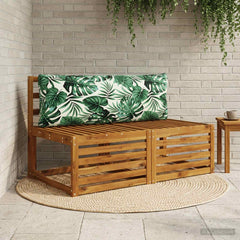 Back Cushion PUTTEN Polyester 120 x 40 x 15 cm Leaf Pattern