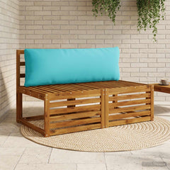Back Cushion PUTTEN Polyester 120 x 40 x 15 cm Turquoise