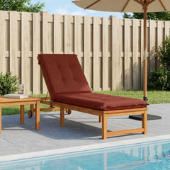 Sunlounger Cushion GEMERT 100% Polyester Melange 190 x 60 x 9 cm Red