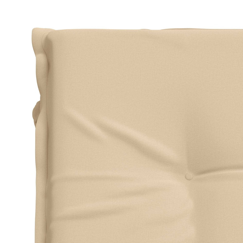 Sunlounger Cushion GEMERT 100% Polyester Melange 190 x 60 x 9 cm Cream