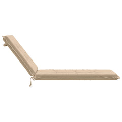 Sunlounger Cushion GEMERT 100% Polyester Melange 190 x 60 x 9 cm Cream