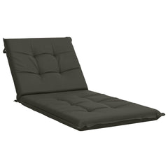 Sunlounger Cushion GEMERT 100% Polyester Melange 190 x 70 x 9 cm Anthracite