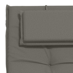 Sunlounger Cushion GEMERT 100% Polyester Melange Grey