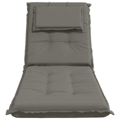 Sunlounger Cushion GEMERT 100% Polyester Melange Grey