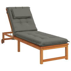 Sunlounger Cushion GEMERT 100% Polyester Melange Grey