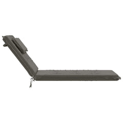 Sunlounger Cushion GEMERT 100% Polyester Melange Grey