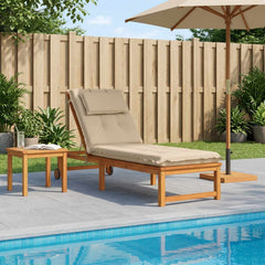 Sunlounger Cushion GEMERT 100% Polyester Melange Cream