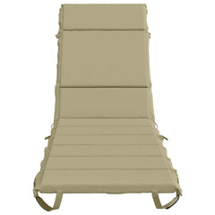 vidaXL Sunlounger Cushion GEMERT 100% Polyester Light Green 4