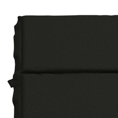 vidaXL Sunlounger Cushion GEMERT 100% Polyester Black 200 x 50 x 3 cm 6