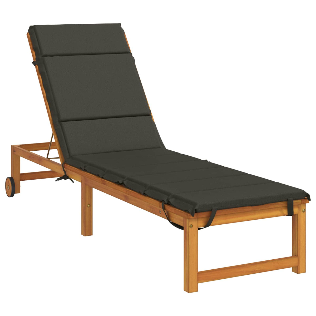 vidaXL Sunlounger Cushion GEMERT 100% Polyester Anthracite 3