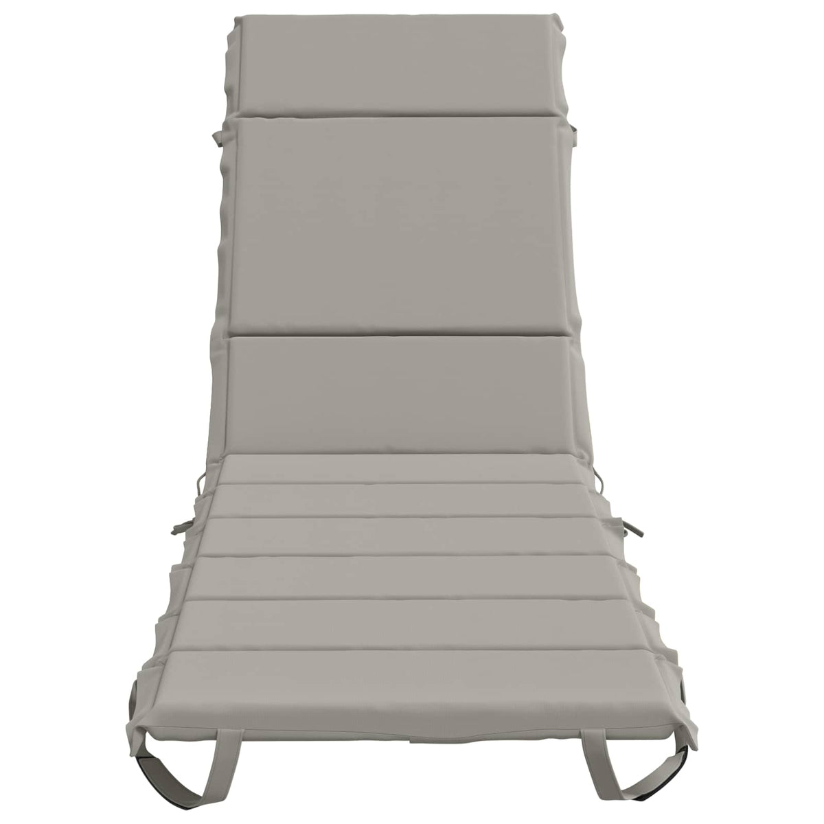 vidaXL Sunlounger Cushion GEMERT 100% Polyester Grey 200 x 50 x 3 cm 4