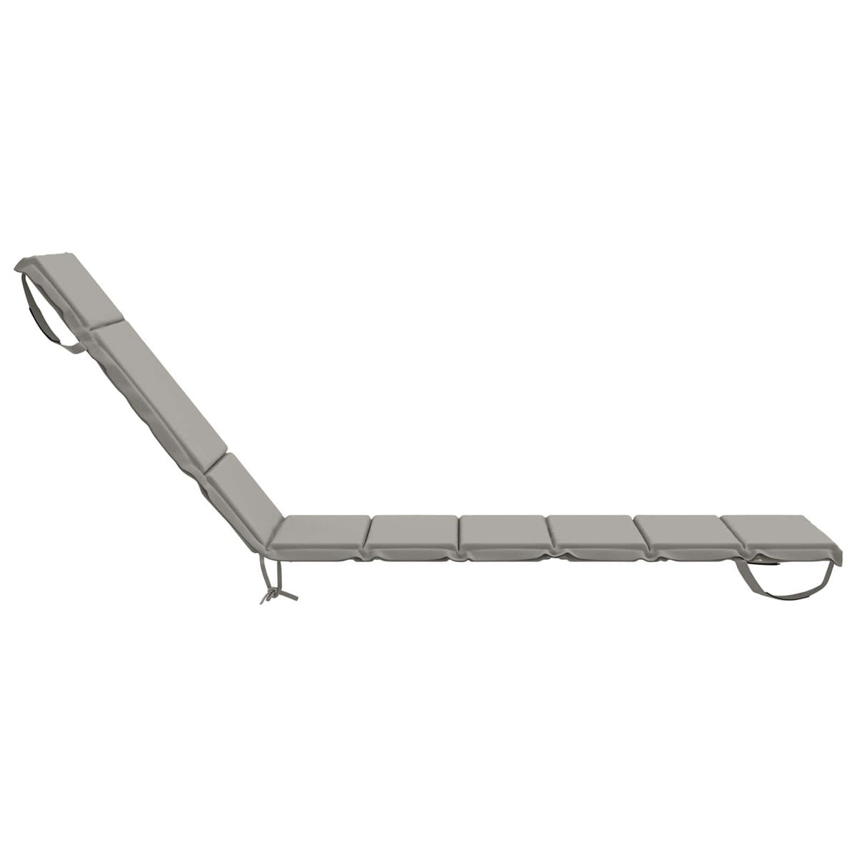 vidaXL Sunlounger Cushion GEMERT 100% Polyester Grey 200 x 50 x 3 cm 5