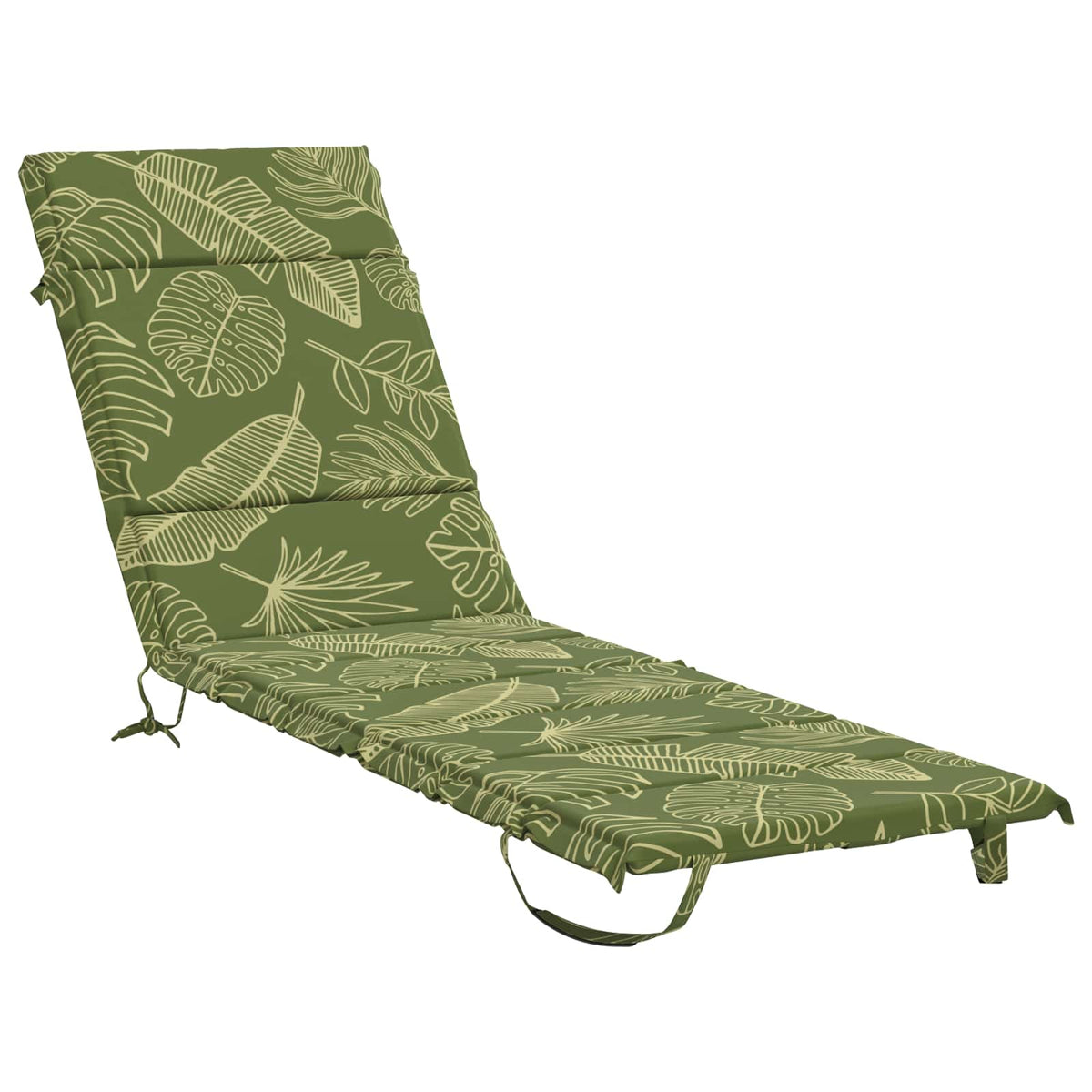 vidaXL Sunlounger Cushion GEMERT 100% Polyester Leaf Design 2