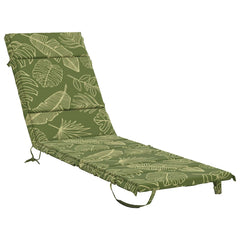 vidaXL Sunlounger Cushion GEMERT 100% Polyester Leaf Design 2