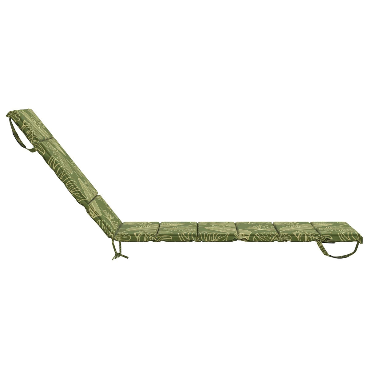 vidaXL Sunlounger Cushion GEMERT 100% Polyester Leaf Design 5