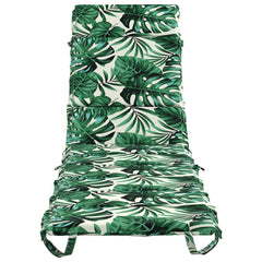 vidaXL Sunlounger Cushion GEMERT 100% Polyester Leaf Pattern 4