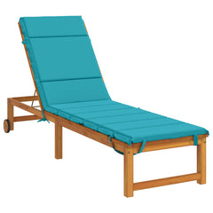 vidaXL Sunlounger Cushion GEMERT 100% Polyester Turquoise 3