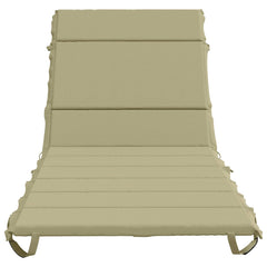 Sunlounger Cushion GEMERT 100% Polyester Melange 200 x 80 x 3 cm Light green