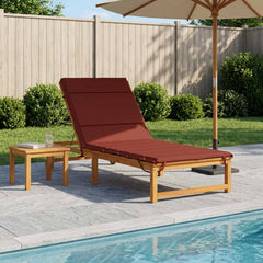 Sunlounger Cushion GEMERT 100% Polyester Melange 200 x 90 x 3 cm Red