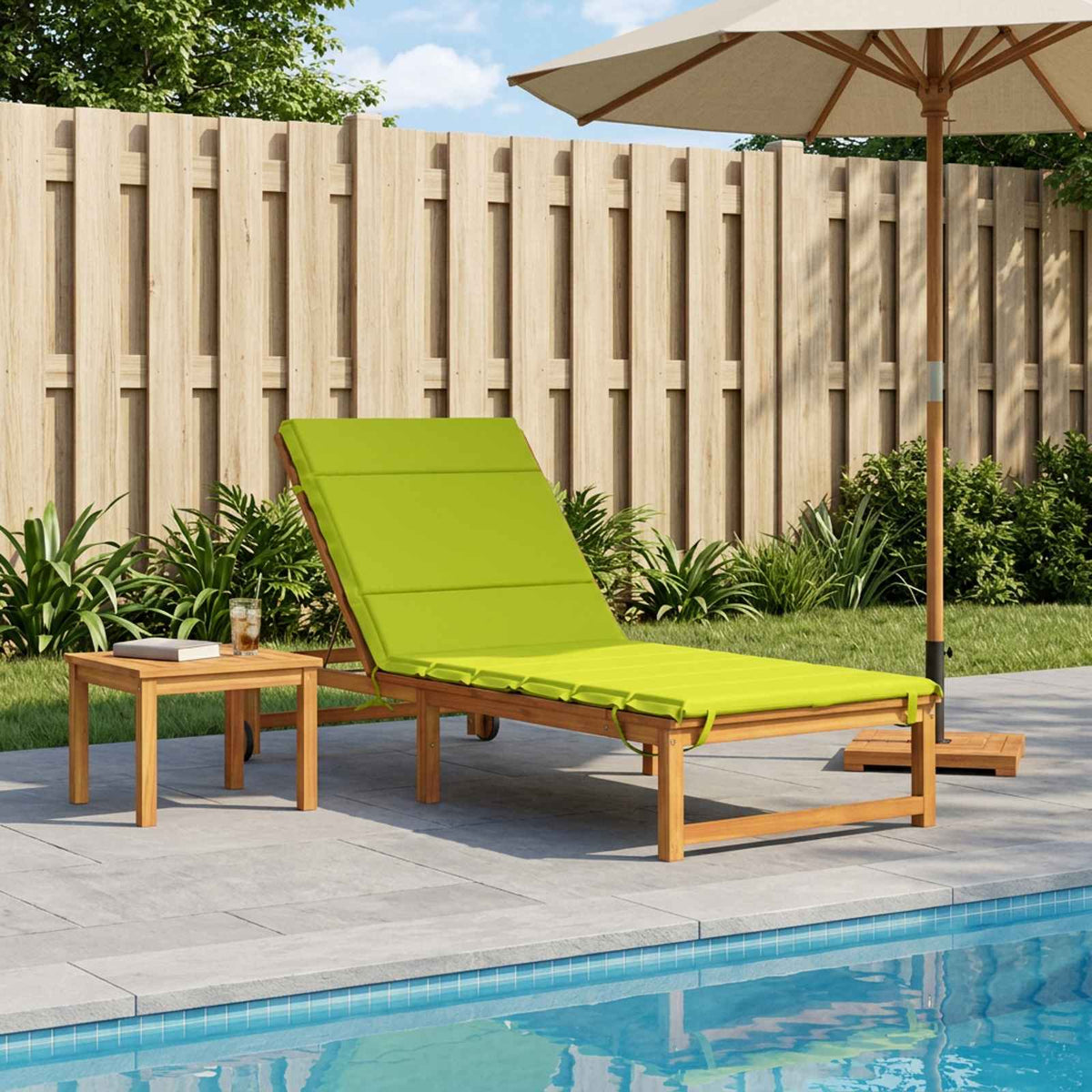 Sunlounger Cushion GEMERT Polyester Bright green