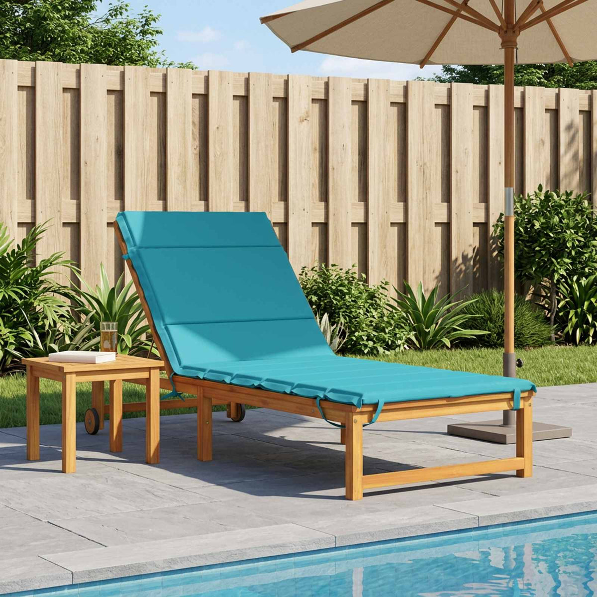 Sunlounger Cushion GEMERT Polyester Turquoise
