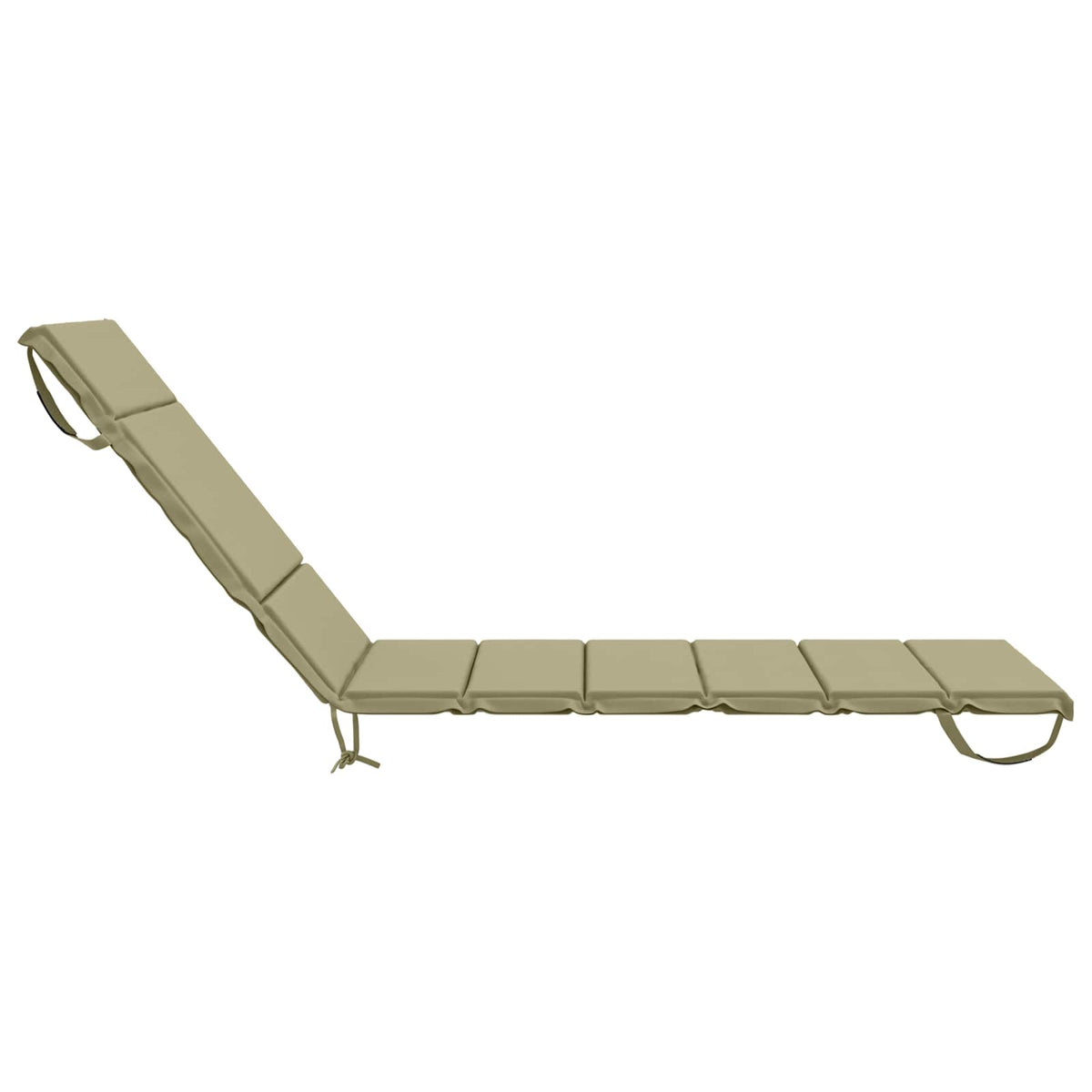 Sunlounger Cushion GEMERT 100% Polyester Melange 200 x 90 x 3 cm Light green