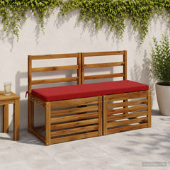 Bench Cushions SOEST 2 pcs in Wine Red