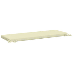 vidaXL Bench Cushions SOEST 2 pcs 100% Polyester Cream 110 x 40 x 5 cm 6