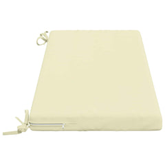 vidaXL Bench Cushions SOEST 2 pcs 100% Polyester Cream 110 x 40 x 5 cm 5