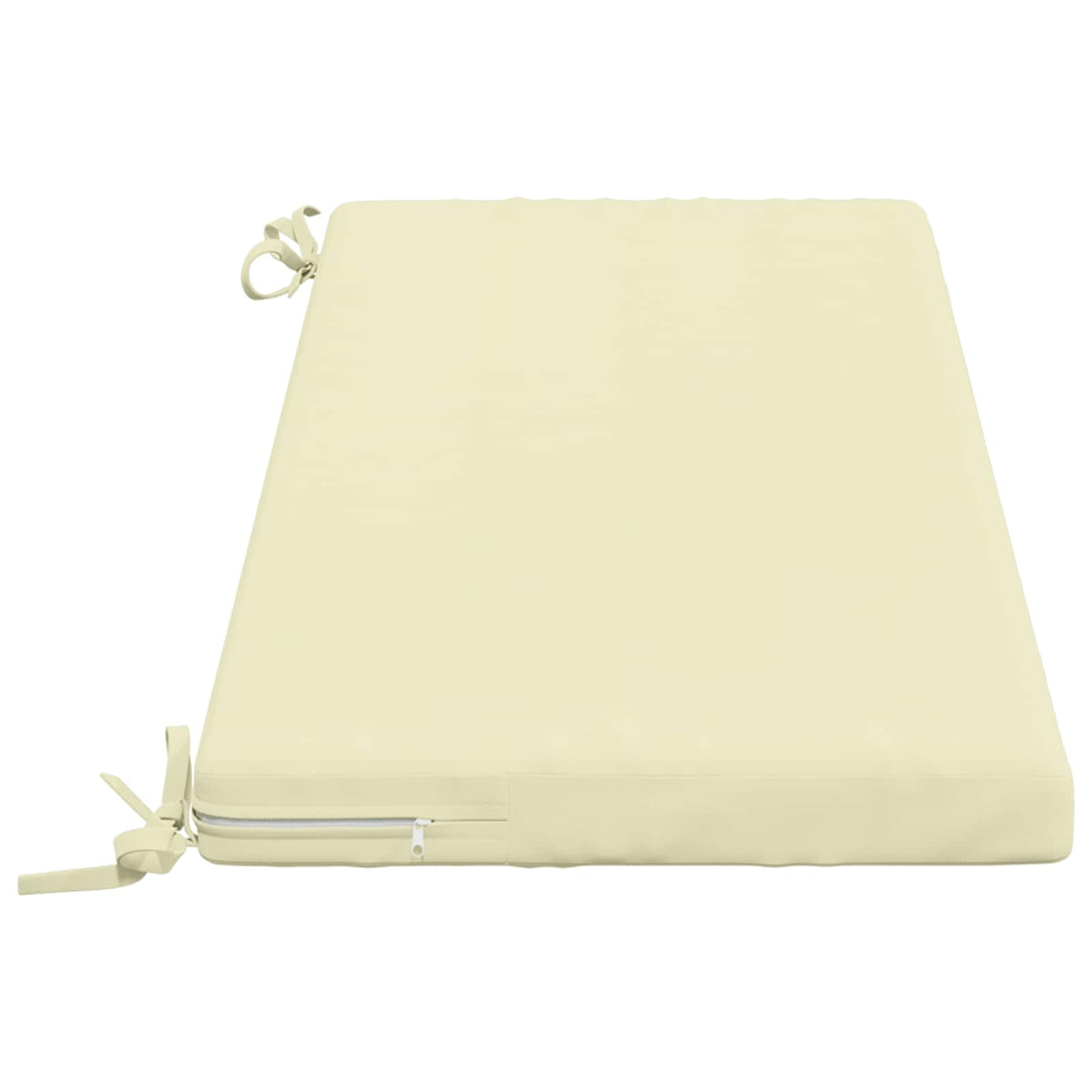 vidaXL Bench Cushions SOEST 2 pcs 100% Polyester Cream 110 x 40 x 5 cm 5