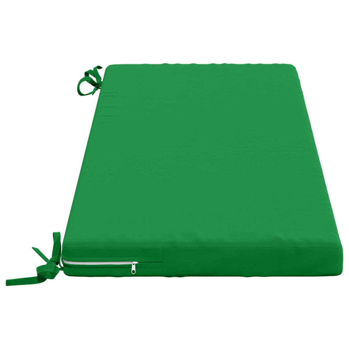 vidaXL Bench Cushions SOEST 2 pcs 100% Polyester Green 110 x 40 x 5 cm 5