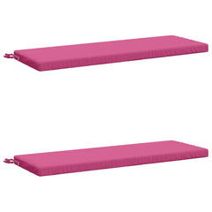 vidaXL Bench Cushions SOEST 2 pcs 100% Polyester Pink 110 x 40 x 5 cm 2