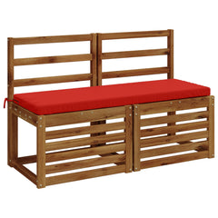 Bench Cushions SOEST 2 pcs 100% Polyester Red, image 3