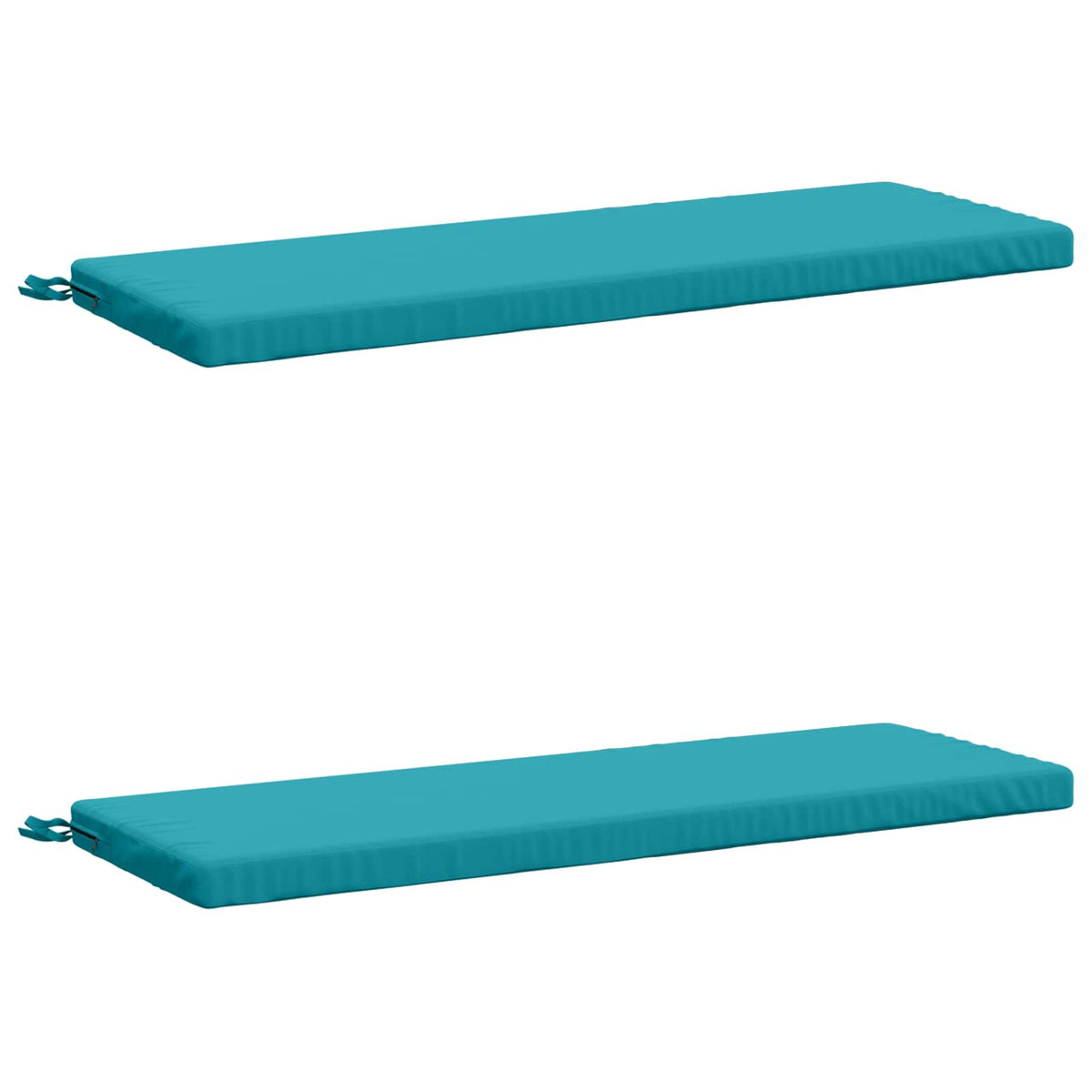 Bench Cushions SOEST 2 pcs 100% Polyester Turquoise 2