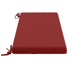 vidaXL Bench Cushions SOEST 2 pcs 100% Polyester Wine Red 5