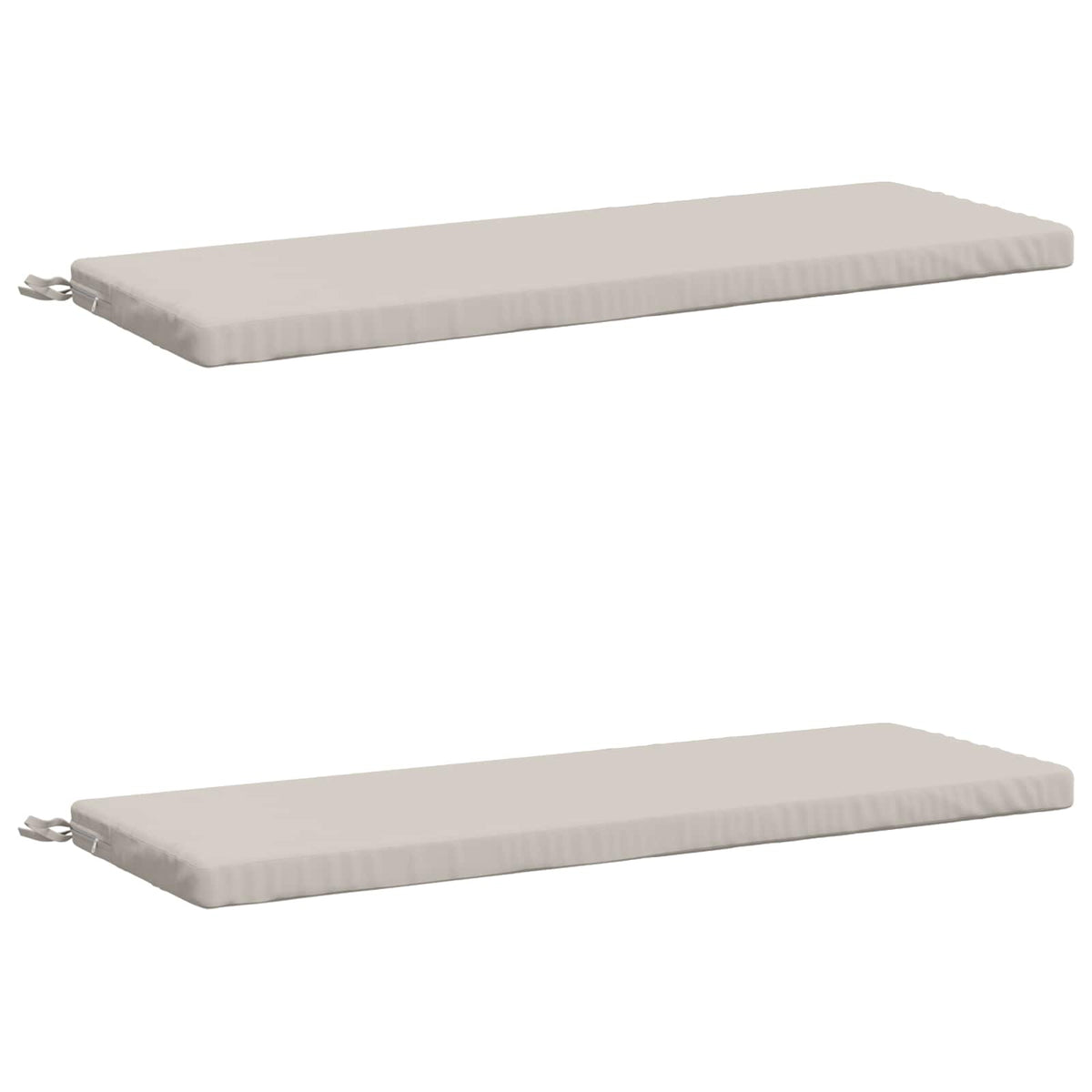 Bench Cushions SOEST 2 pcs 100% Polyester White, image 2