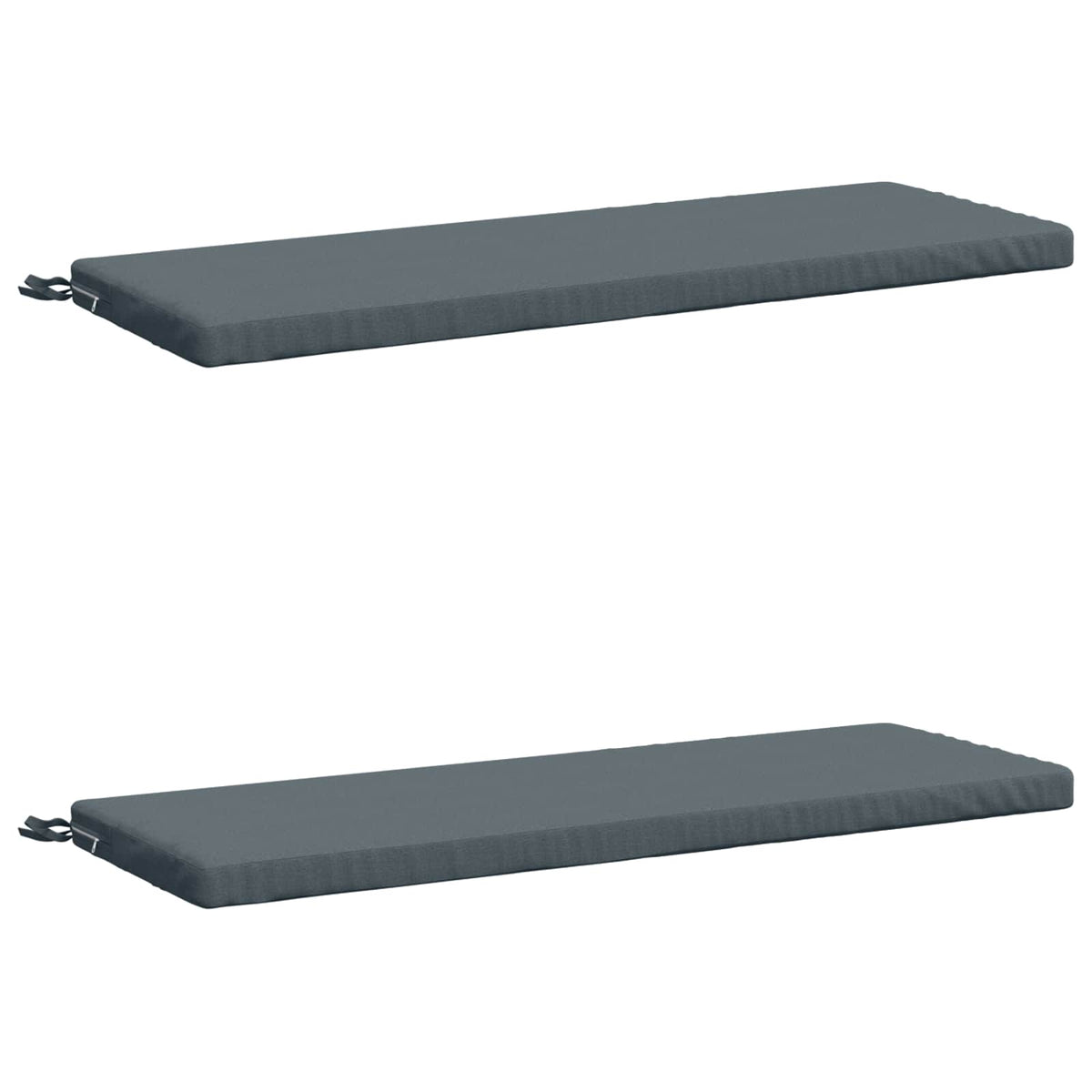vidaXL Bench Cushions SOEST 2 pcs 100% Polyester Blue 120 x 40 x 5 cm 2
