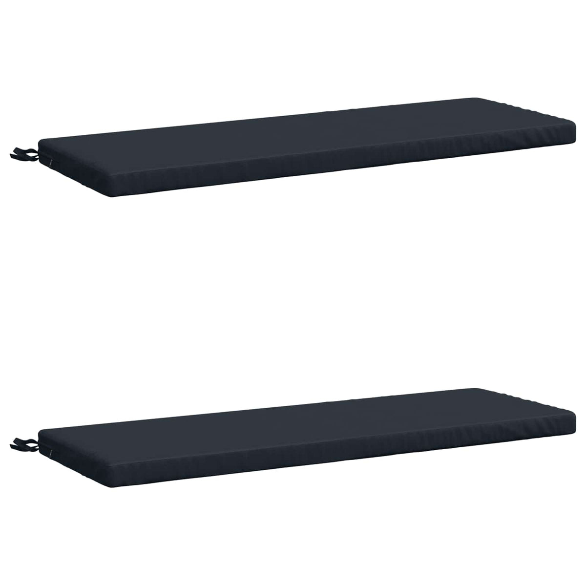 vidaXL Bench Cushions SOEST 2 pcs 100% Polyester Dark Blue 2