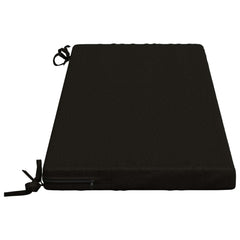 vidaXL Bench Cushions SOEST 2 pcs 100% Polyester Black 120 x 40 x 5 cm 5